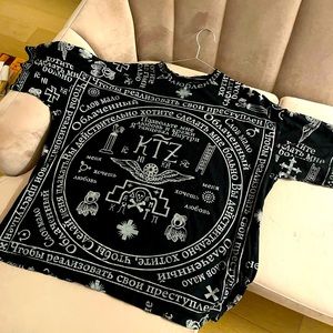 KTZ Kokon to Zai Church Print Oversized T-shirt